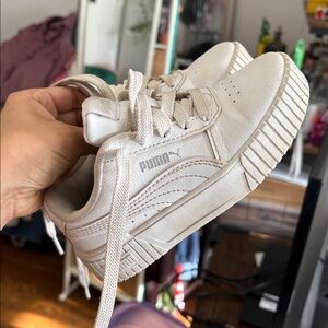 Kids 🤍 PUMA Carina 2.0 leather sneakers